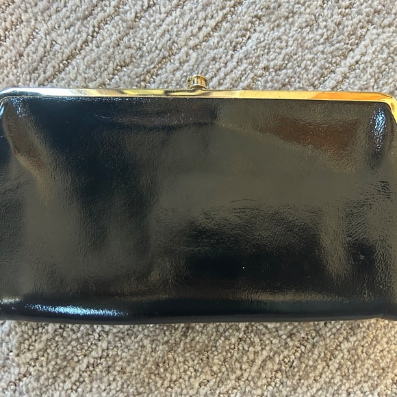 Hobo Black Patent Leather Clutch/Wallet - Picture 3 of 6